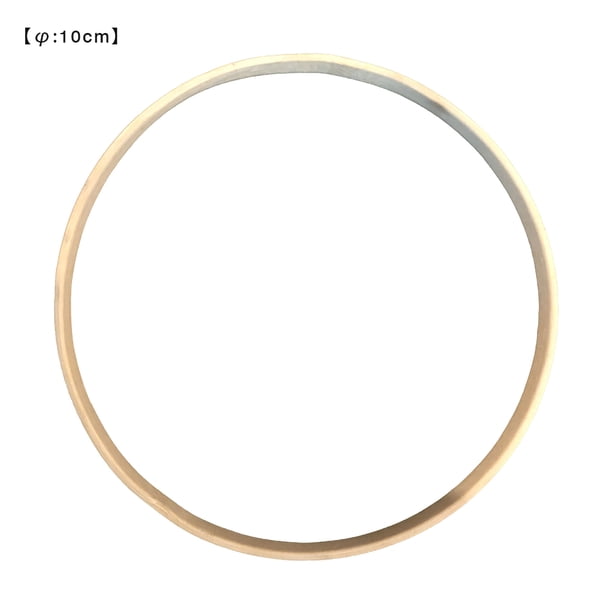 Inteprter Atrapasueños DIY, anillo de bambú, carillón de viento, círculo, decoración de boda, artesanía para colgar de flores, 10cm Decoración del hogar 10cm Inteprter HA002557-01