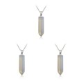 thumbnail image 1 of yingyy Hexagon Column Charm Exquisite Men Handmade Holiday Anniversary Hanging Pendants Pointed Colorful Crystal Chain Stone 3Set, 1 of 6