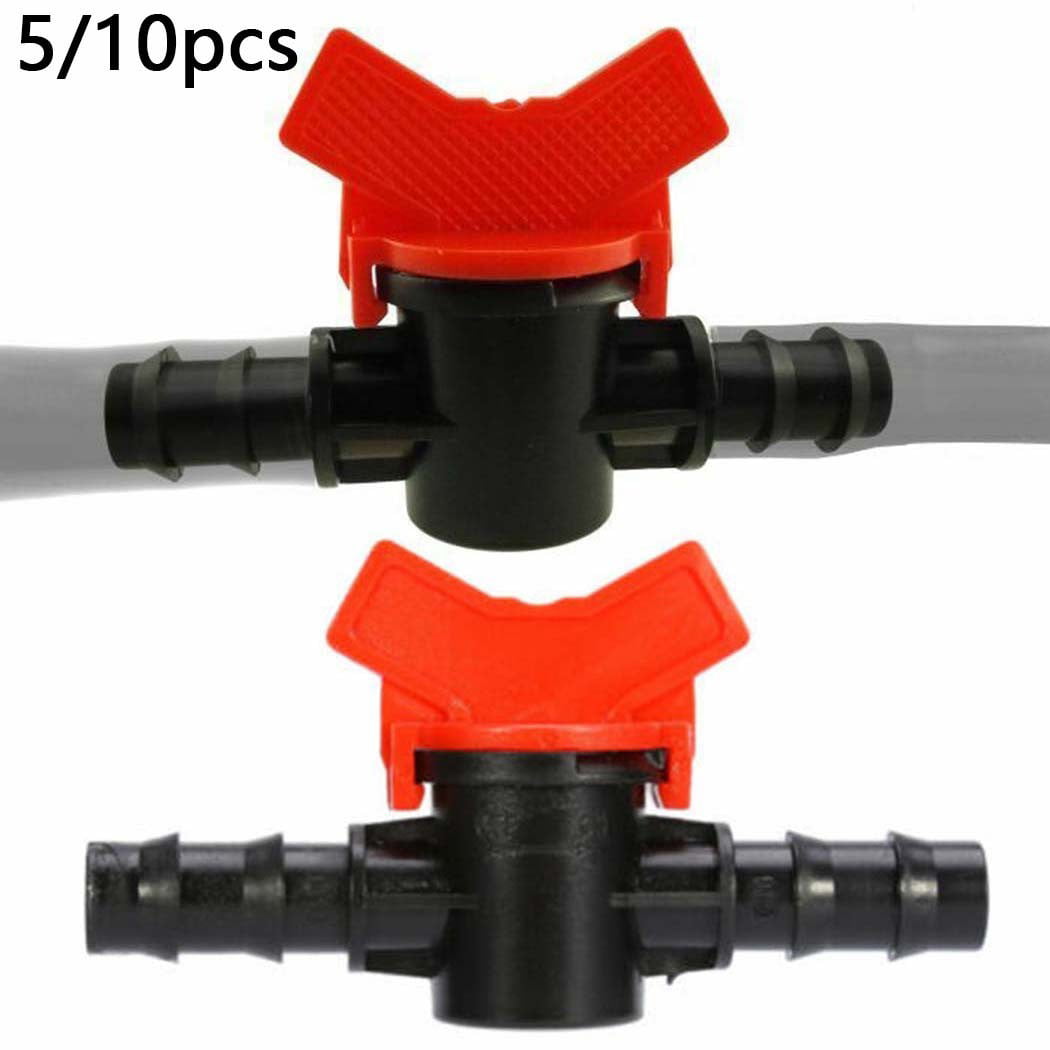 16mm Pipe Coupling Hose In Line Inline Valve Switch Irrigation Connector 10 PCS 