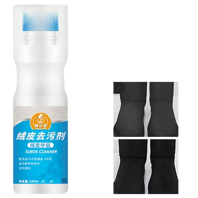 1 Pce Nettoyant Multifonction Longue Durée pour Chaussures, Nettoyant pour Chaussures en Suède Portable et Polyvalent, Protecteur en Vaporisateur Imperméable et Antitaches, Trousse d'Entretien pour Bottes en Cuir