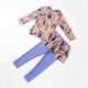 thumbnail image 5 of Odeerbi 4-16 Años Niñas 2 Piezas de Manga Larga Rash Guard Conjunto Hawaiano Floral Upf 50 + Traje de Baño de Surf Seco Rápido Con Pantalones Cortos, 5 of 5