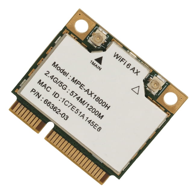 Ax1800h Ax1800h Wifi 6 Card 2.4GHz 5GHz Double Bande 5.2 Mini Interface Wifi Adaptateur pour 10 11 pour