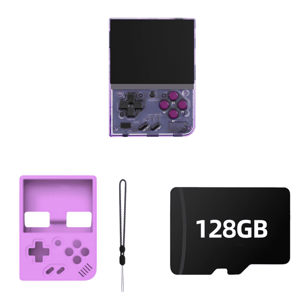 Consola Juegos Portátil Retro Mini Plus Pantalla IPS 3 5 Pulgadas () Púrpura