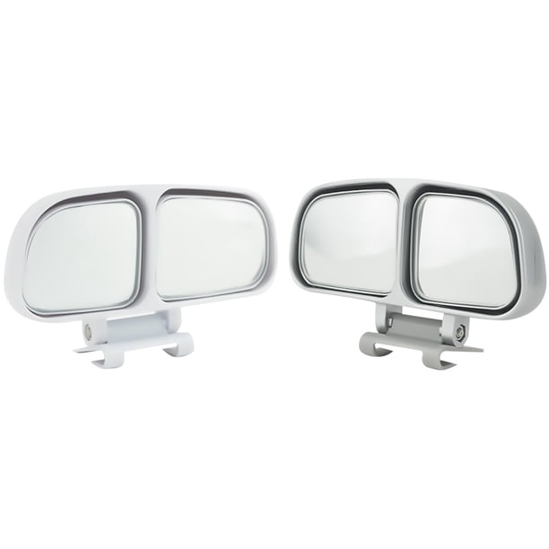 2pcs Espejos de punto ciego de coche Espejo doble de visión trasera gran angular (izquierda y derecha)