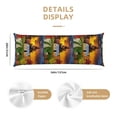 thumbnail image 3 of Gaeub Fall Village Scenery Printed Long Body Pillowcase Envelope Closure 1 Pack Wrinkle for Night Sweats - 20x54 in, 3 of 8