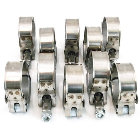 

10x Premium 304 Stainless Steel T-Bolt Turbo Silicone Hose Clamp 1.5 Inches 38-44mm