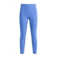 thumbnail image 5 of TRUBKH Womens Leggings Women's Footless Leggings Full Length Leggings No Front Seam Yoga Pants Solid Color Tummy Control Leggings Cute Bottoms Plus Size Stretch Jeggings Yoga Blue XL, 5 of 6