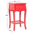 thumbnail image 2 of SAFAVIEH Thelma Solid Rustic End Table with Storage Drawer, Hot Red, 2 of 6