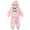 pink with printed design, variant on CAIVO Girls Halloween Outfit Sets Skeleton Printed Hooded Long Sleeve Sweatshirt Pants Two Piece Toddler Youth Casual Athletic Wear Clothing Set