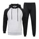 thumbnail image 2 of Otoño e invierno, nueva sudadera informal suelta de Color a juego para hombre, traje deportivo Pompotops  oipoqjl29201, 2 of 9