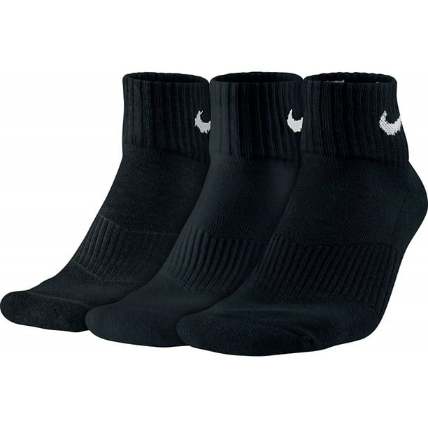 NK - Nike Performance Cotton Cushion Quarter Training Socks (3 Pairs ...