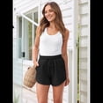 thumbnail image 4 of Pantalones Cortos de Verano para Mujer, Ropa Deportiva Informal, Ropa Deportiva de , Ropa de Playa para Vacaciones, Moda de Otoño Cómoda. Negro XL, 4 of 8