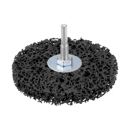 

Uxcell Strip Wheel Stripping Wheels 4 x1/2 x1/4 Shaft for Angle Grinder Black