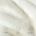 thumbnail image 5 of Bare Home Faux Fur Blanket - 47" x 60" - Ultra Soft Fleece - Throw, White, 5 of 8