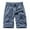 Dark Blue, variant on Athletic Shorts for Men, Men's Summer Fashion Solid Color Elastic Waist Shorts Pocket Cargo Shorts