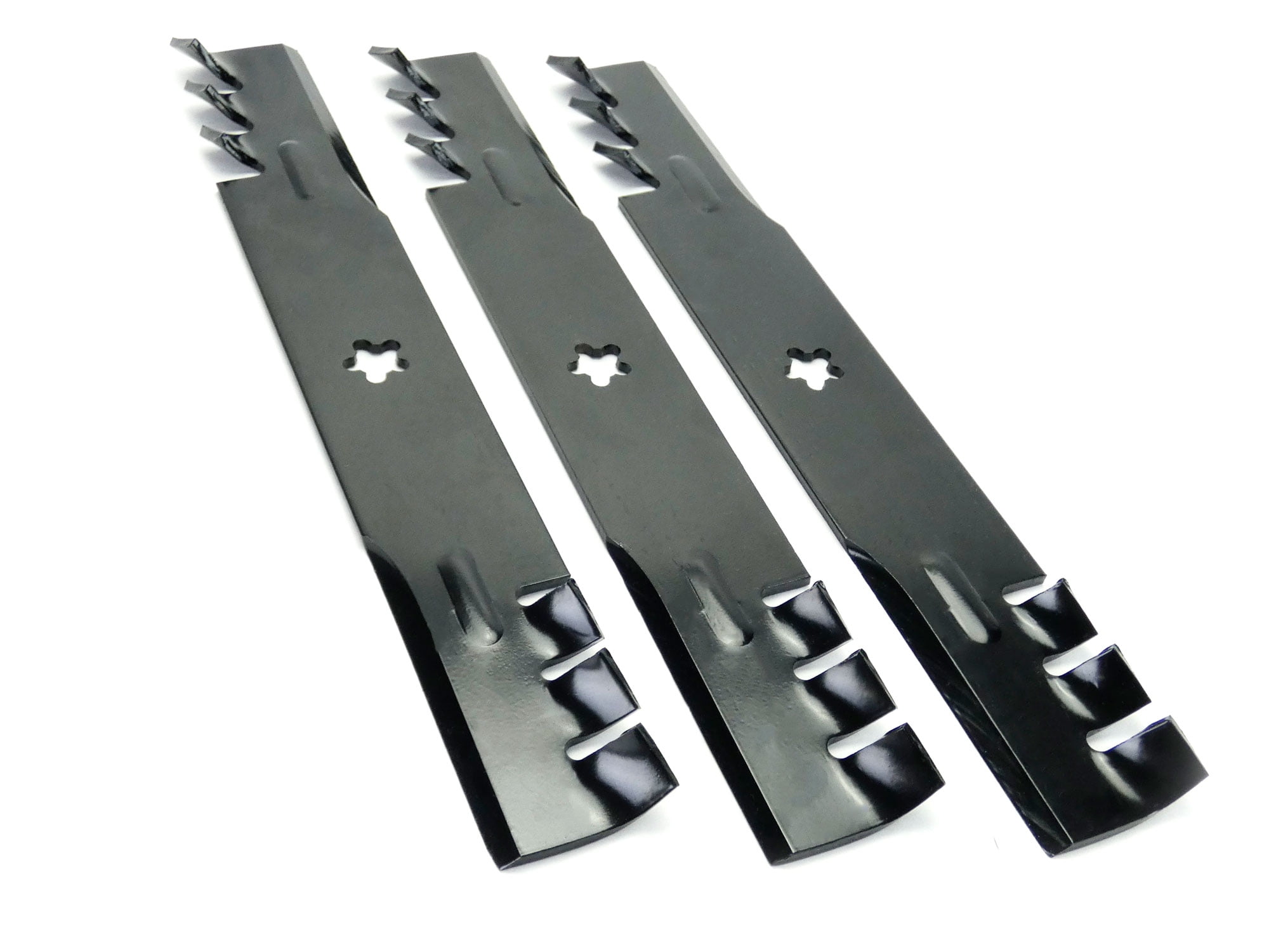 (3) Replacement Toothed Mulching Blades for Husqvarna 52" Deck