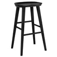 thumbnail image 7 of 30" Black Solid Wood Bar Stool, 7 of 7