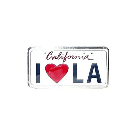 Los Angeles California Souvenir Magnet (I Heart LA License (Best Contractors License School California)