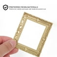 thumbnail image 3 of MasteelfCA 5pcs Miniature Resin Photo Frame Vintage Painting Picture Frame for Mini House, 3 of 8