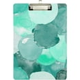 thumbnail image 2 of FMSHPON Watercolor Teal Clipboard Hardboard Wood Nursing Clip Board and Pull for Standard A4 Letter 13x9 inches, 2 of 7