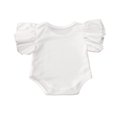 thumbnail image 3 of Newborn Baby Girl Basic Ruffle Sleeve Romper Clothes, 3 of 6