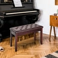 thumbnail image 4 of Faux Leather Padded & Easy - to - Clean Feature - Solo or Duet Performance with a Stylish Piano Bench, 4 of 5