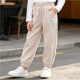 thumbnail image 7 of Edvintorg Winter Sweatpants for Girls Fashion Elastic Waist Casual Corduroy Joggers Pants with Pockets Girls Clothes 1-13 Years, 7 of 7