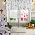 thumbnail image 5 of 2 Pack Valances for Window, Easter Bunny Short Curtains for Kitchen Bedroom Living Room, Spring Purple Flower Rustic Rabbit Farmhouse Rod Pocket Small Window Treatment Valance Drapes 54 x 18 Inch, 5 of 8
