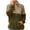 E-345Army Green, variant on FAOWME Women Casual Pullover With Pocket Long Sleeve Zipper Lapel Double Plush Leopard Print Patchwork Comfortable Fashion Soft Sweatshirt For Fall Winter Daily Wear Army Green L