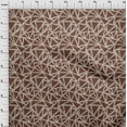 thumbnail image 4 of oneOone Polyester Spandex Brown Fabric Geometric Diy Clothing Quilting Fabric Print Fabric By Yard 56 Inch Wide, 4 of 5