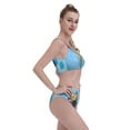 thumbnail image 4 of Daiia Prague Ratter Dog in Bathtub printed 2 piece Swimsuit Bikinis for Women High Waisted Racerback Bathing Suits Summer Tummy Control Scoop Neck Swimwear-X-Large, 4 of 8