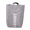 thumbnail image 2 of Cesto para ropa sucia con asas, plegable, para ropa sucia gris, 2 of 9