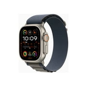 Apple Watch Ultra 2 - 49 mm - titanium - smart watch with Alpine Loop - textile - blue - band size: S - 64 GB - Wi-Fi, LTE, UWB, Bluetooth - 4G - 2.17 oz