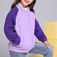 thumbnail image 6 of HUANBAI Kids Boys Girls Colorblock Full Zip Polar Jacket Toddler Coat 7-8 Years, 6 of 8