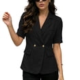 thumbnail image 5 of Plus Size Blazers for Women Business Casual Fall Clothes Lightweight Fabric Long Sleeve Open Front Suit Jackets With Pockets Fashion Work Jacket, 5 of 7