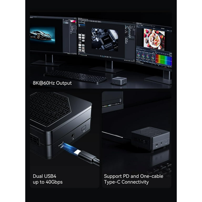 MINISFORUM Mercury Series EM780 Mini PC AMD Ryzen 7 7840U(8C/16T