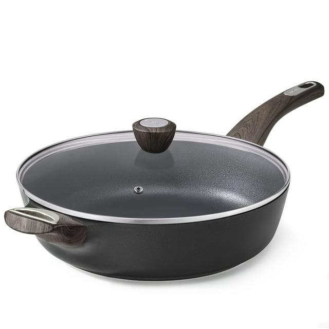 Sartén SENSARTE antiadherente de 13.3 pulgadas con tapa, 6 litros