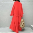 thumbnail image 5 of OSFVNOXV Womens Cover Ups Bathing Suit Loose Fit Long Cardigan Casual Solid Color Belted Half Sleeve Open Front Beachwear Swimwear, 5 of 5