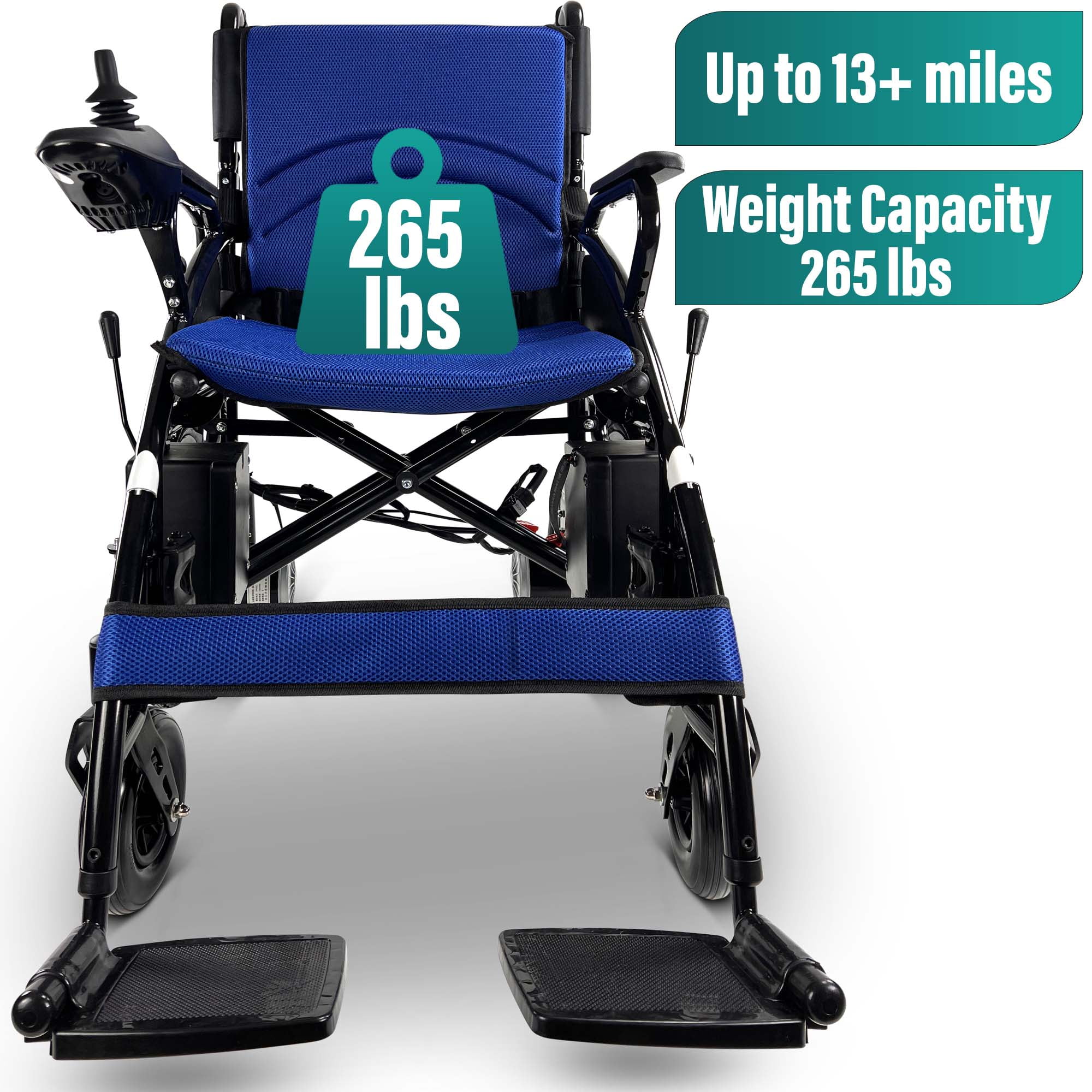 Buy Portable Electric Wheelchair for Adults, Foldable Motorized Power