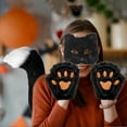 thumbnail image 6 of JoyMoreHome Halloween Faux Fox Cosplay Costume Set, Plush Mask Fluffy Paw Gloves Plush Tail Halloween Cosplay Party Supplies, 6 of 6