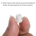 thumbnail image 4 of 10Pcs Snap Rubber Grommet Hole Plug Mount Dia 10mm ID 7mm H 10mm Seal Anti-Scratch for Cable Pipe White, 4 of 5