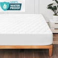 thumbnail image 5 of Virtu Queen Size Quilted Fitted Mattress Pad Cover, 100% Waterproof Mattress Protectors, Deep Pocket Fitted Mattress Cover 8" - 21" (60" x 80", White), 5 of 11