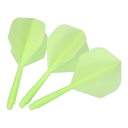 Uxcell Integrated Dart Shaft and Flights, 15 Pack 2BA Screw Plastic Dart Flights, Green