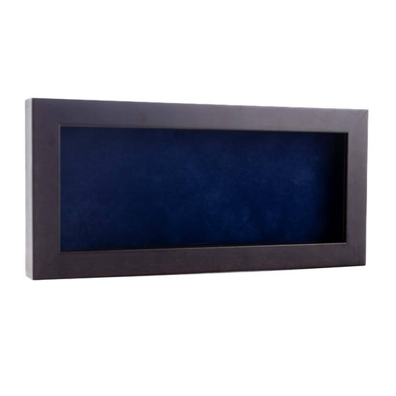PosterPalooza 10x20 Shadow Box Frame Brown Walnut Wood