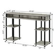 thumbnail image 6 of Convenience Concepts Designs2Go 30" Tall No Tools Student Desk with Shelves, Faux Birch/Black, 6 of 7