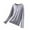 Gray, variant on Fouhkni Pajama Tops for Women Long Sleeve Crew Neck Loose Fitted Tees Casual Comfy Sleepwear Homewear