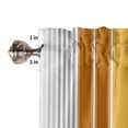 thumbnail image 5 of Hokiten Rod Pocket Curtain Valance, Orange Stripes Farmhouse Window Valance for Living Room, Bedroom, Kitchen Modern Farmhouse Simple Vertical Lines 60"W x 18"L, 5 of 8