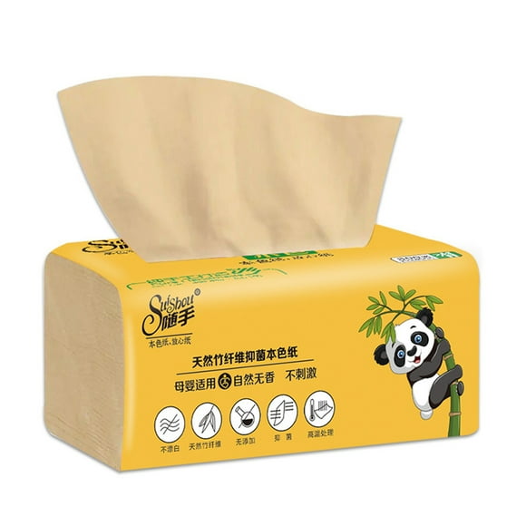 Bamboo Pulp Facial Tissues Eco-Friendly Recycled Paper Home Use Soft