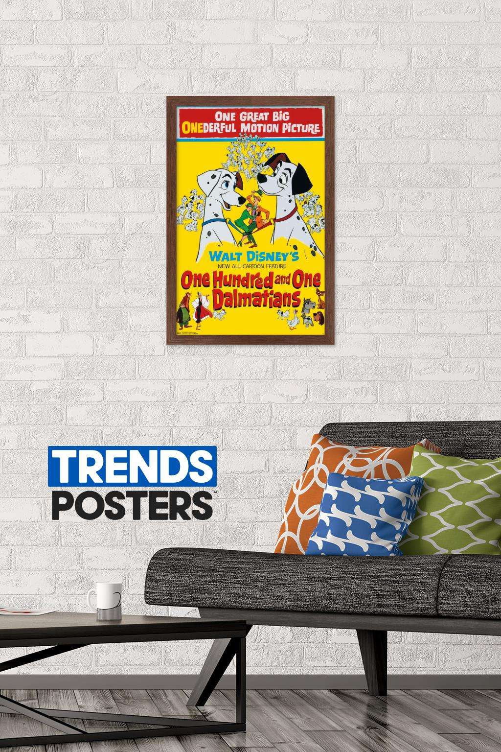 Disney 101 Dalmatians - One Sheet Wall Poster, 14.725" x 22.375", Framed