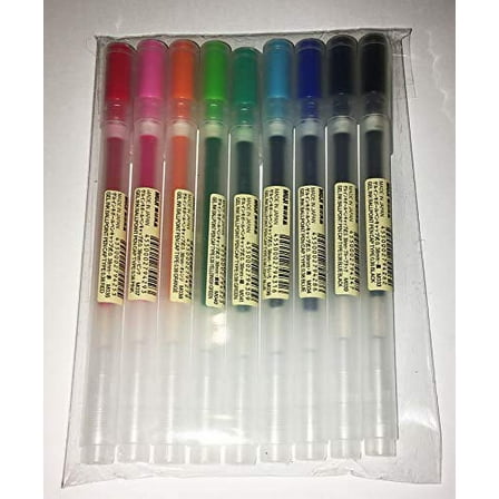 MUJI Gel Ink Ballpoint Pens 0.38mm 9-colors Pack